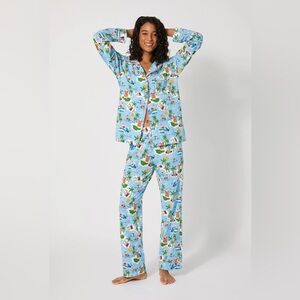 NWT BedHead PJs Surfin' Santa Classic Pajama Set M